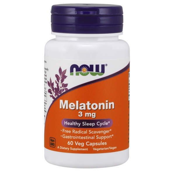 Банка мелатонина 3 мг Now Foods